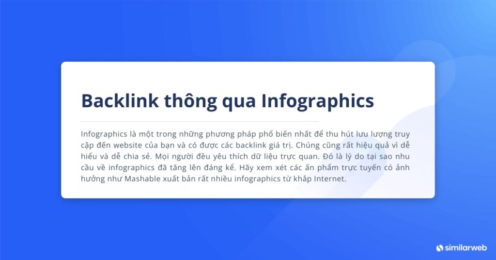 Backlink thông qua infographic