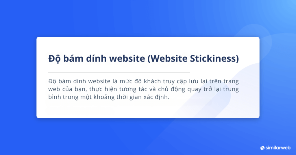 Định nghĩa website stickiness